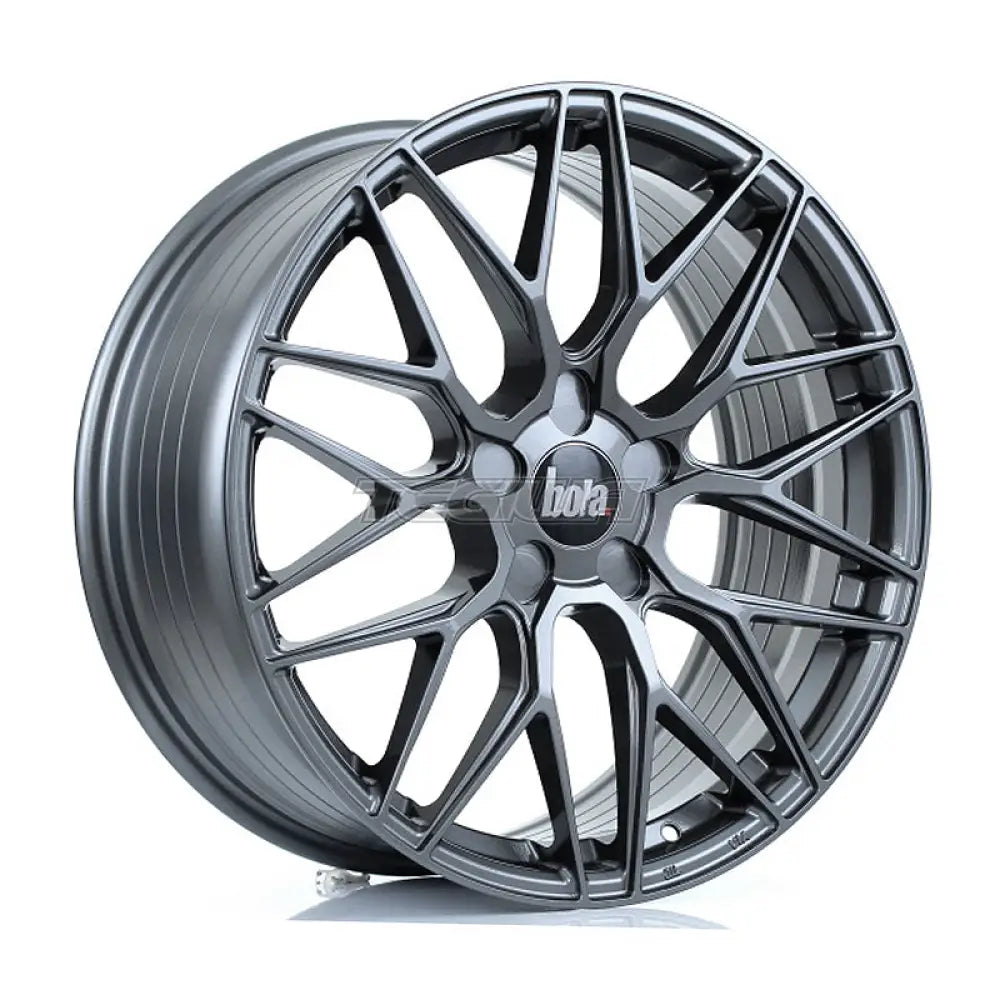 BOLA B17 Alloy Wheel 19x8.25 5x120 ET25 To 45 72.6mm CB Gloss Gunmetal