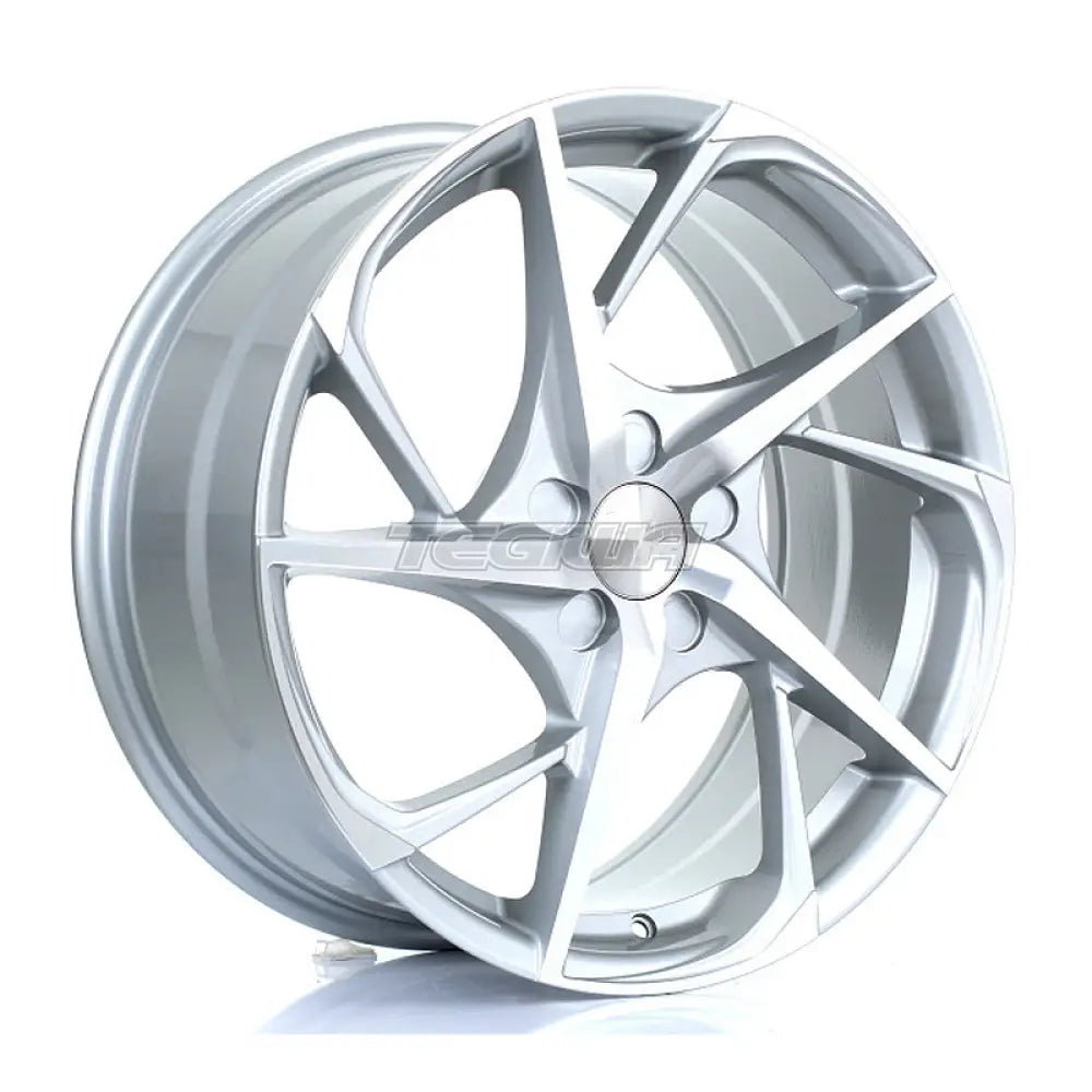 BOLA B18 Alloy Wheel 19x8.5 5x110 ET25 To 45 72.6mm CB Silver Polished Face