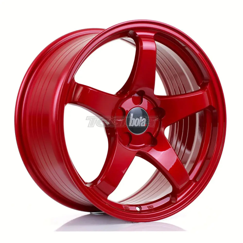 BOLA B2R Alloy Wheel 18x8.5 5x100 ET30 To 45 72.6mm CB Candy Red
