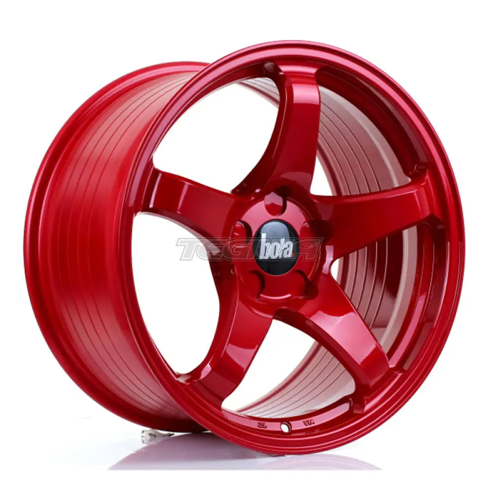 BOLA B2R Alloy Wheel 18x9.5 5x128 ET30 To 45 72.6mm CB Candy Red