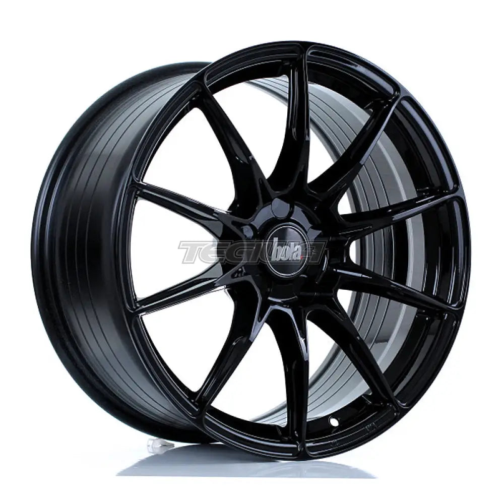 BOLA FLB Alloy Wheel 18x8.5 5x108 ET25 To 45 72.6mm CB Gloss Black