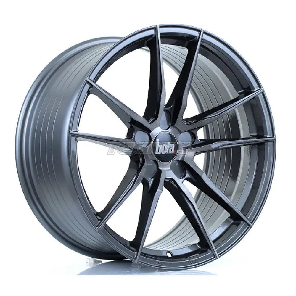 BOLA FLD Alloy Wheel 19x9.5 5x120.65 ET25 To 45 72.6mm CB Titanium Brushed