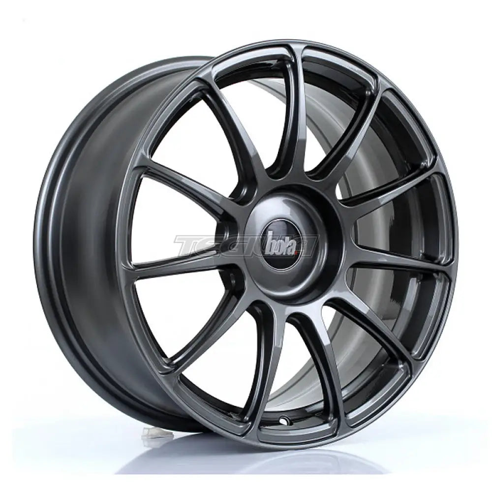 BOLA VST Alloy Wheel 17x7.5 4x108 ET40 To 45 72.6mm CB Gloss Gunmetal