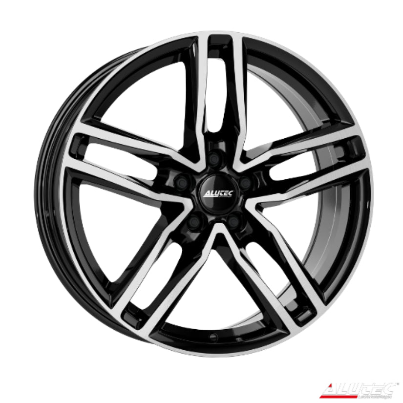 ALUTEC Ikenu Alloy Wheel 19x8 ET38 5x112 Diamond Black Polished 66.5mm CB