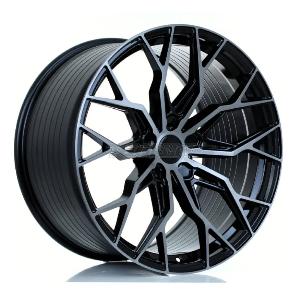 JUDD JSF1 Alloy Wheel 21x9.5 ET20 TO 55 5x130 Gloss Black Titanium Brushed 72.6mm CB