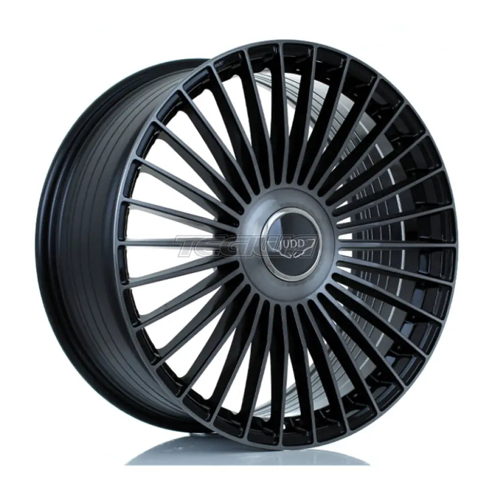 JUDD JSF9 Alloy Wheel 21x9 ET15 TO 50 5x132 Gloss Black Titanium Brushed 72.6mm CB