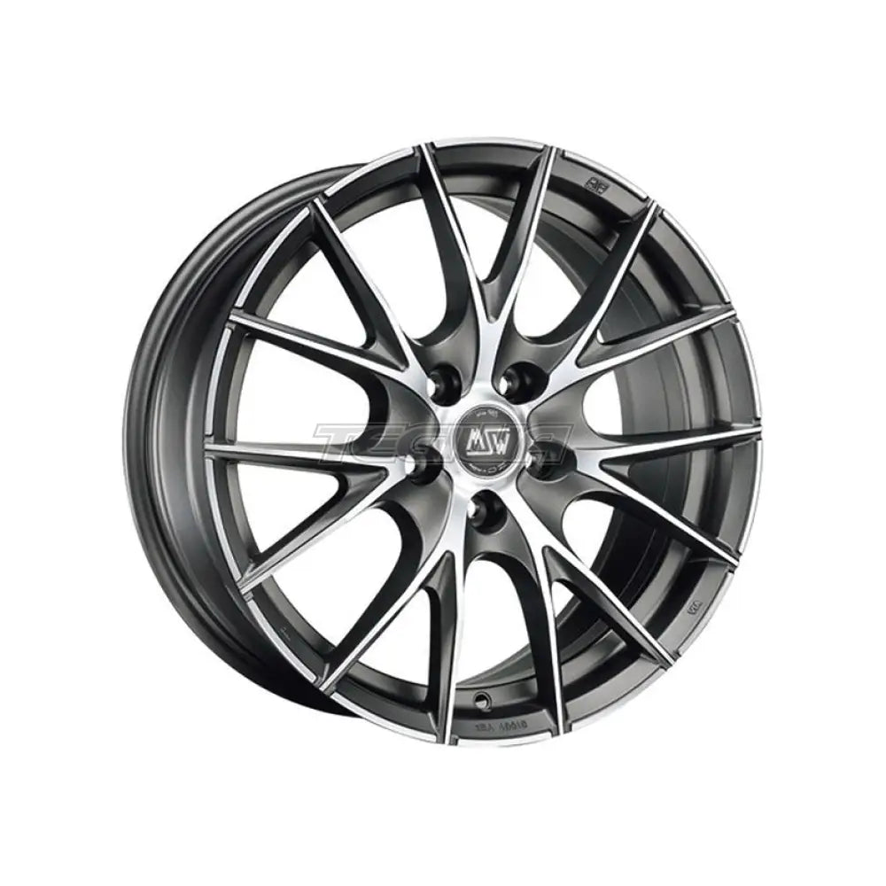 MSW Avantgarde 25 Alloy Wheel 18x9 ET34 5x110 Matt Titanium Full Polished 65.1mm CB