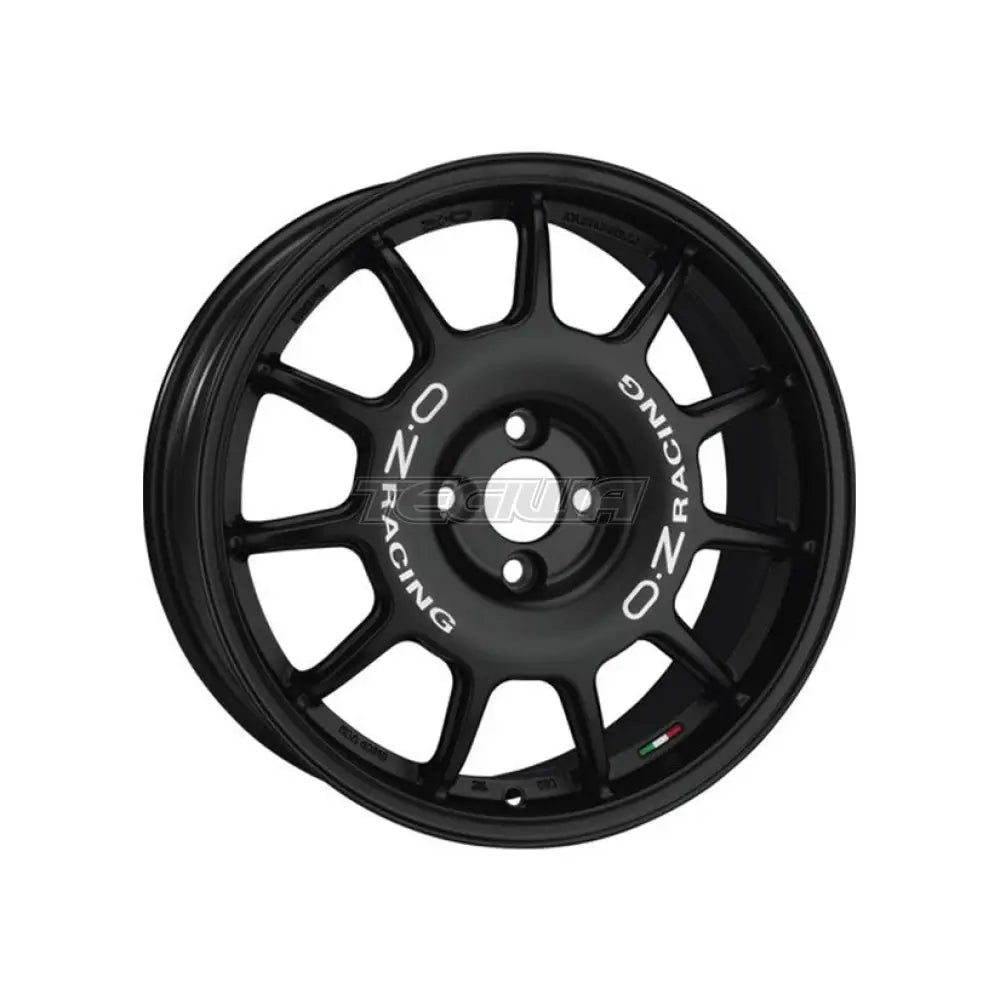 OZ Sport Leggenda Alloy Wheel 17x7 ET25 4x108 Matt Black White Lettering 75mm CB