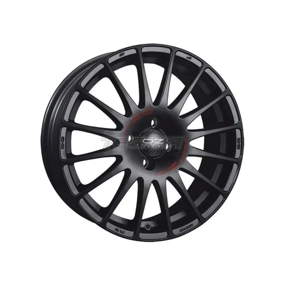 OZ Sport Superturismo GT Alloy Wheel 17x7.5 ET41 5x108 Matt Black Red Lettering 75mm CB