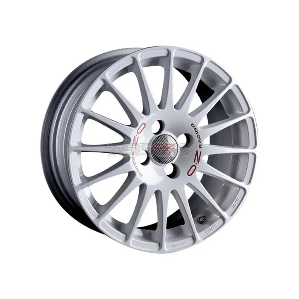 OZ Sport Superturismo WRC Alloy Wheel 17x7 ET35 4x100 Race White Red Lettering 68mm CB