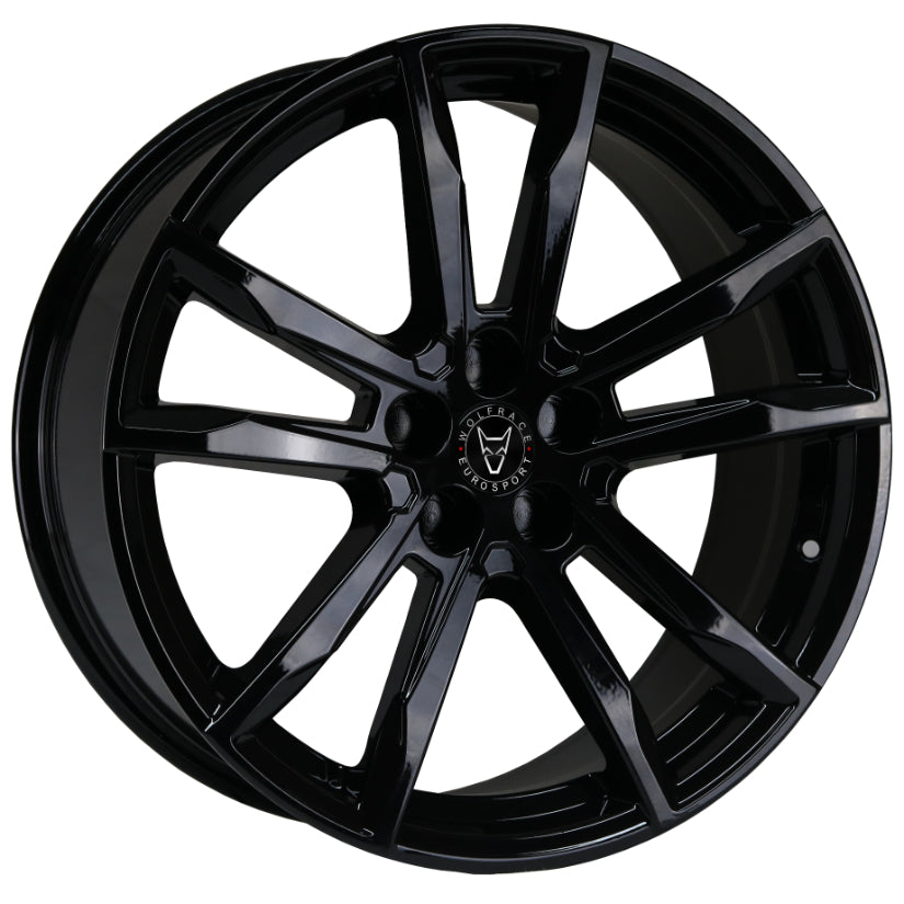Wolfrace Eurosport Dortmund Alloy Wheel 18x8 ET38 5x118 Gloss Black 72.6mm CB