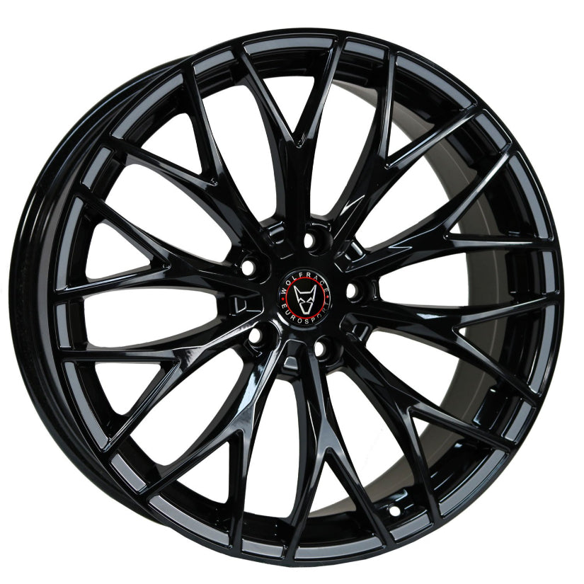 Wolfrace Eurosport Wolfsburg Alloy Wheel 20x8 ET38 5x110 Gloss Black 110mm CB