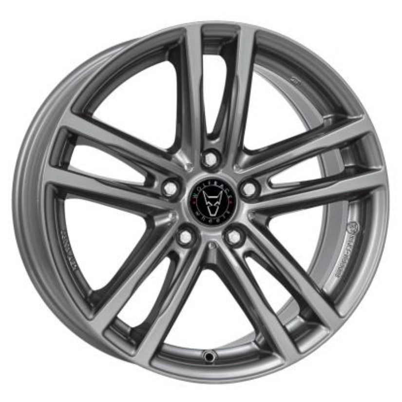Wolfrace Eurosport TUV X10 Alloy Wheel 17x7.5 ET30 5x112 Metal Grey 66.5mm CB