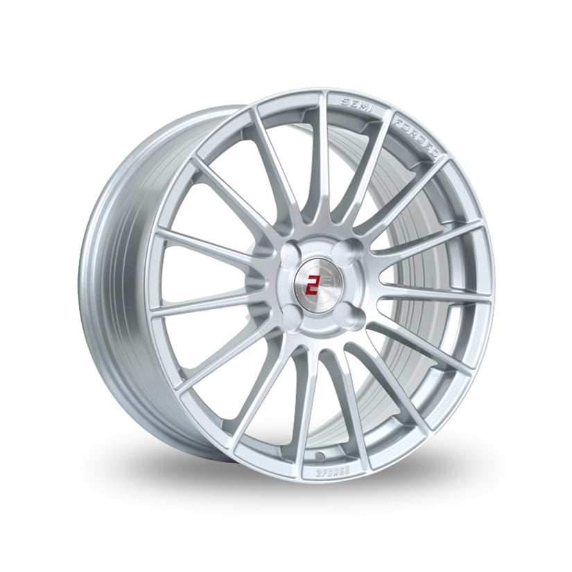 2FORGE ZF1 Alloy Wheel 17x8 ET10 to 58 5x115 Silver 72.6mm CB