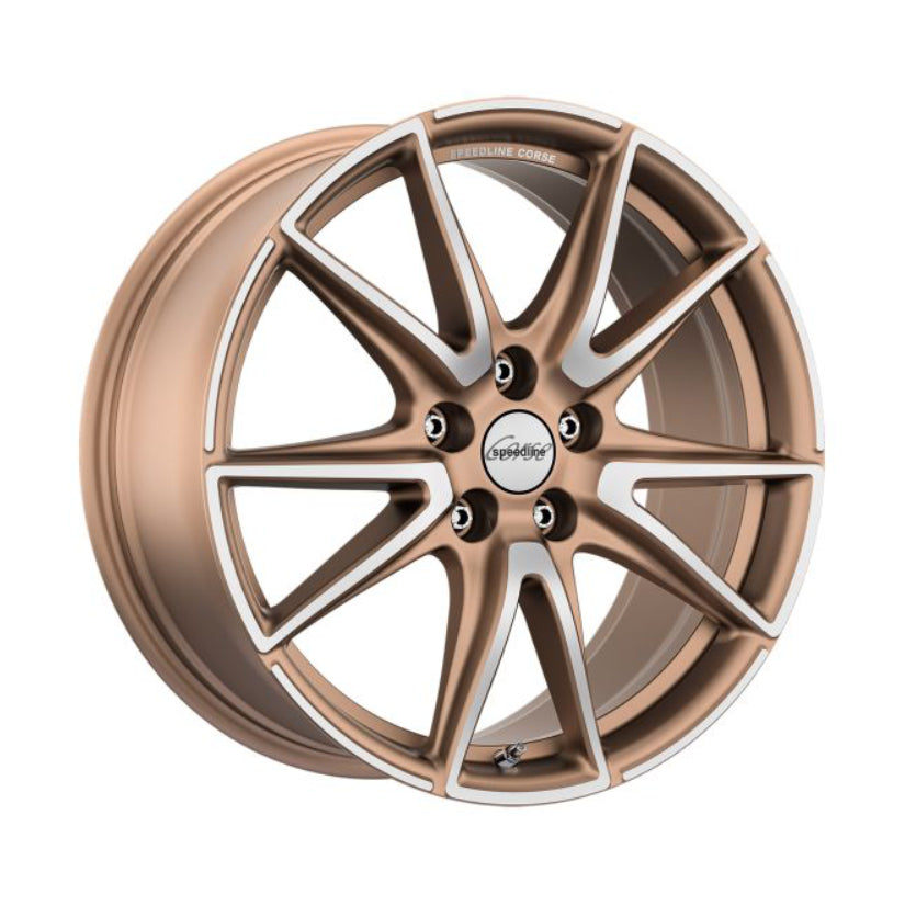 Speedline Corse SL6 Vettore Alloy Wheel 19x9.5 ET45 5x112 Matt Bronze Diamond Cut