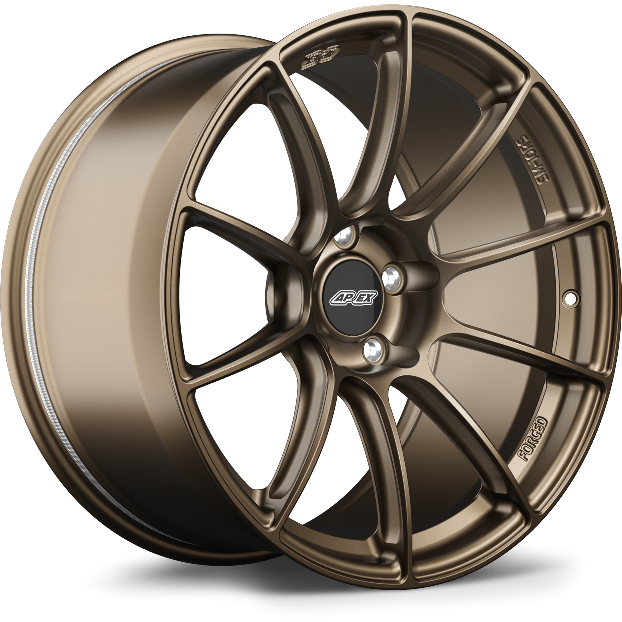 Apex SM-10RS Alloy Wheel 19x11 ET26 5x114.3 70.5mm CB Satin Bronze