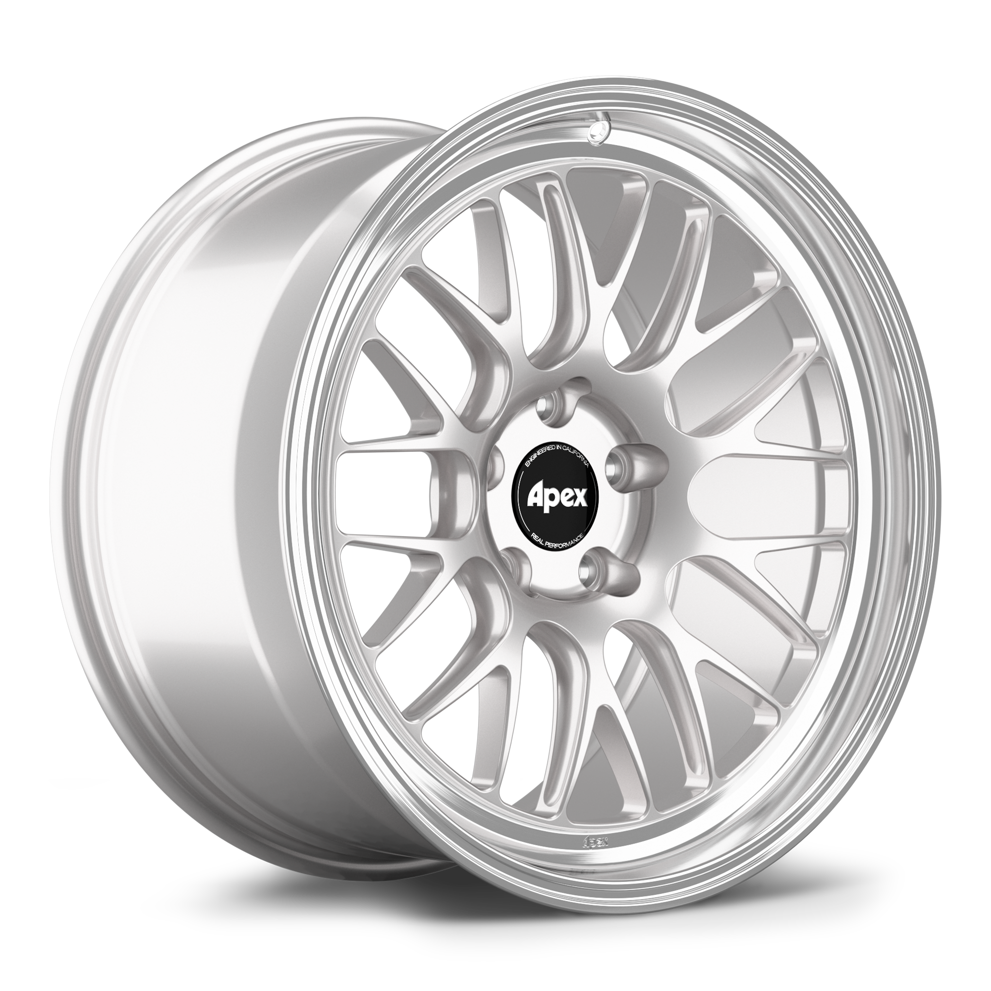 Apex ML-10RT Forged Alloy Wheel 19x12 ET41 5x120 Race Silver - Machined Lip 67.1mm CB