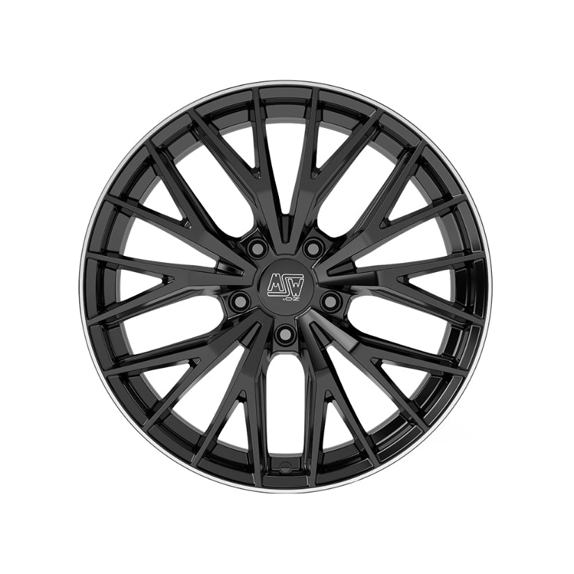 MSW Urban Cross 44 Alloy Wheel 20x8.5 ET45 5x114.3 Gloss Black Diamond Lip 73mm CB