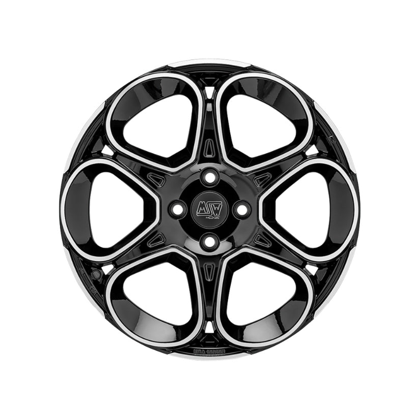 MSW Urban Cross 83 Alloy Wheel 17x7 ET45 5x114.3 Gloss Black Full Polished 73mm CB