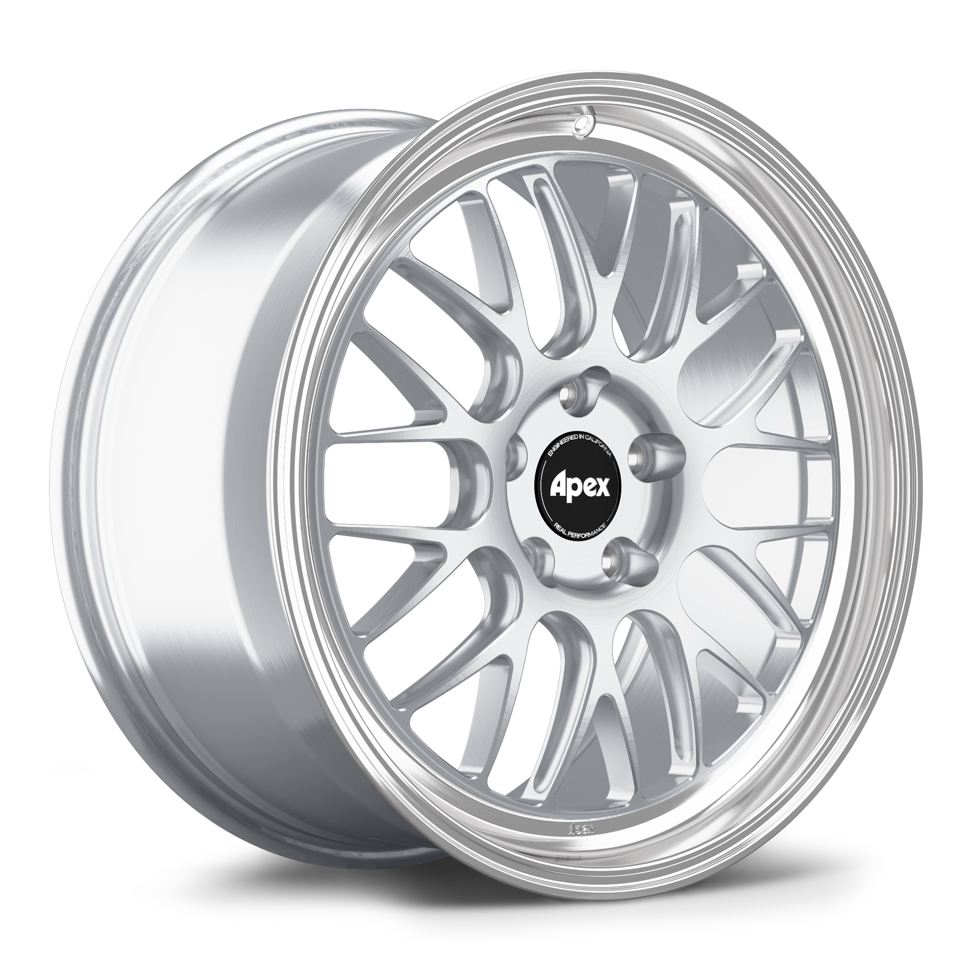 Apex ML-10RT Alloy Wheel 19x9.5 ET45 5x120 64.1mm CB Brushed Clear - Machined Lip