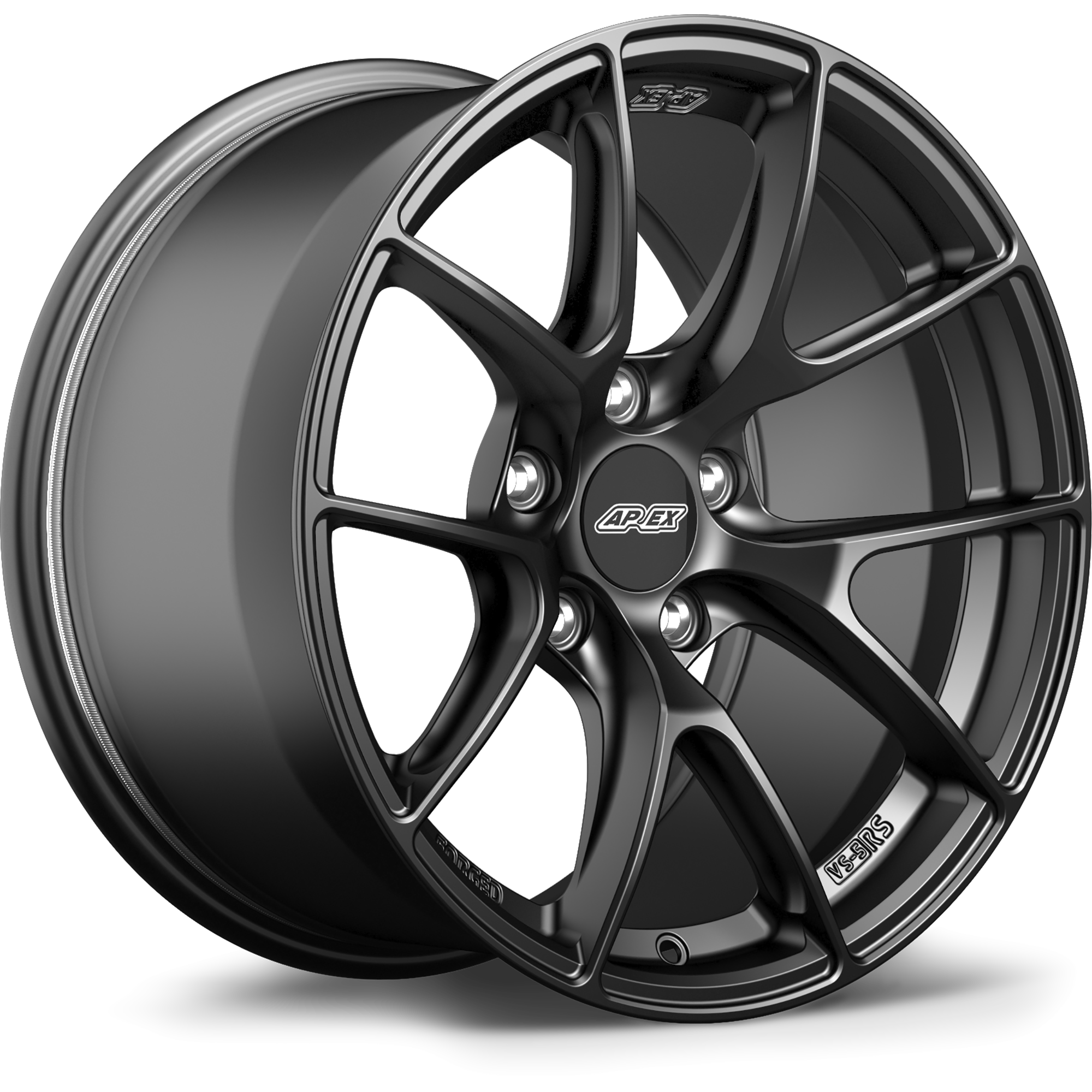 Apex VS-5RS Forged Alloy Wheel 17x9 ET30 5x120 Satin Black 72.56mm CB