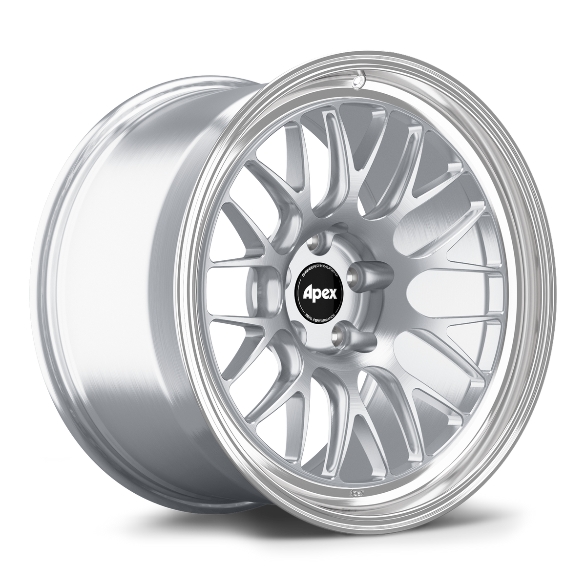 Apex ML-10RT Alloy Wheel 19x10 ET12 5x112 66.6mm CB Brushed Clear - Machined Lip