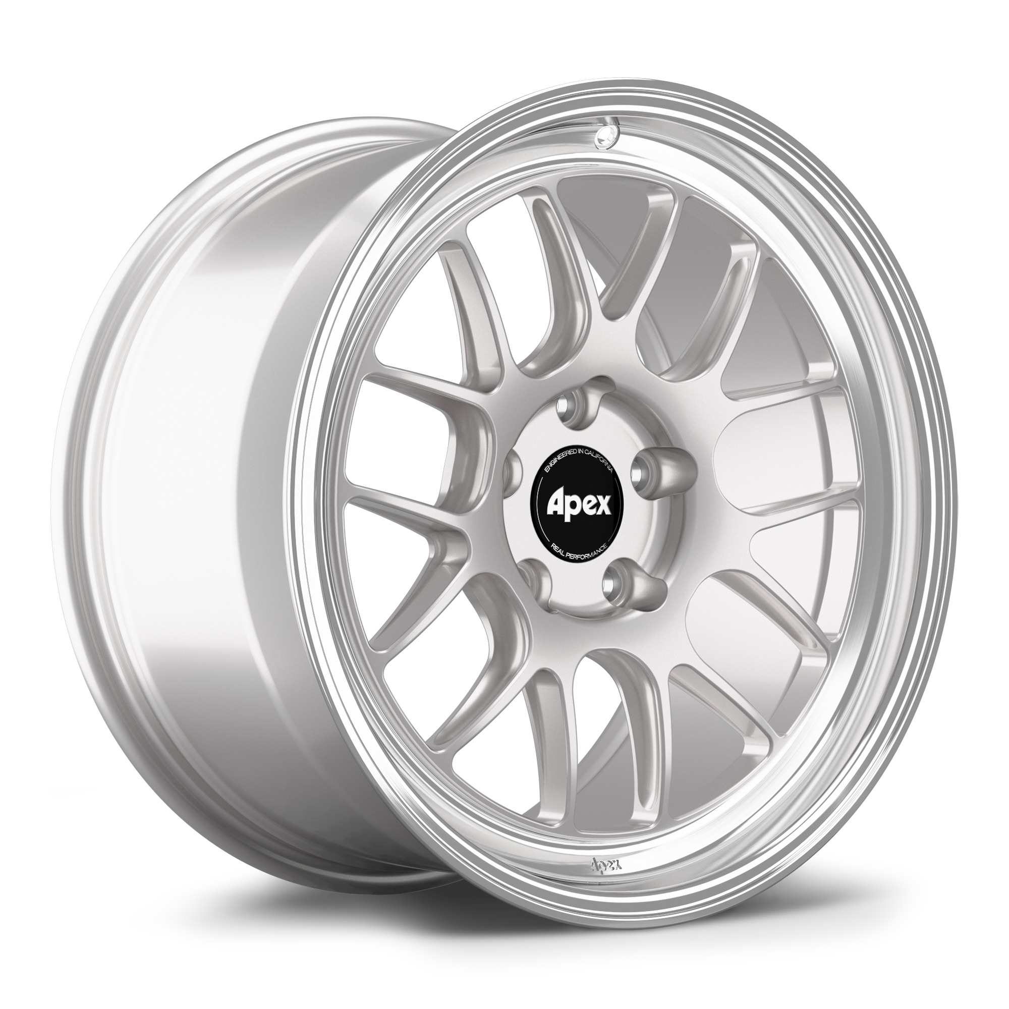 Apex ML-7RT Forged Alloy Wheel 18x9 ET30 5x120mm - Machined Lip - Race Silver 72.56mm CB