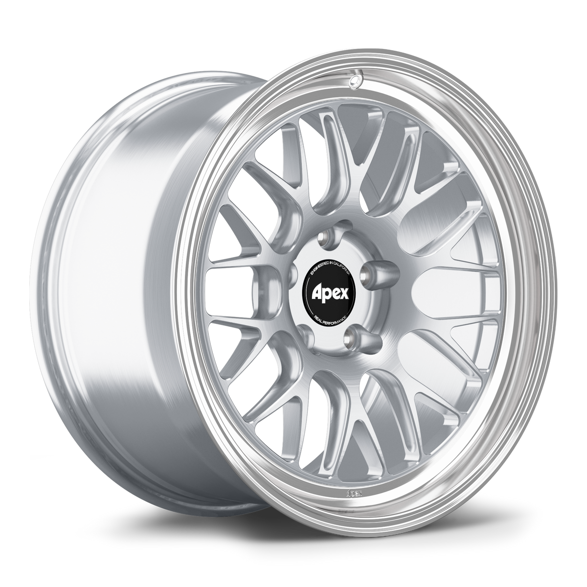 Apex ML-10RT Alloy Wheel 18x9.5 ET22 5x120 72.56mm CB Brushed Clear - Machined Lip