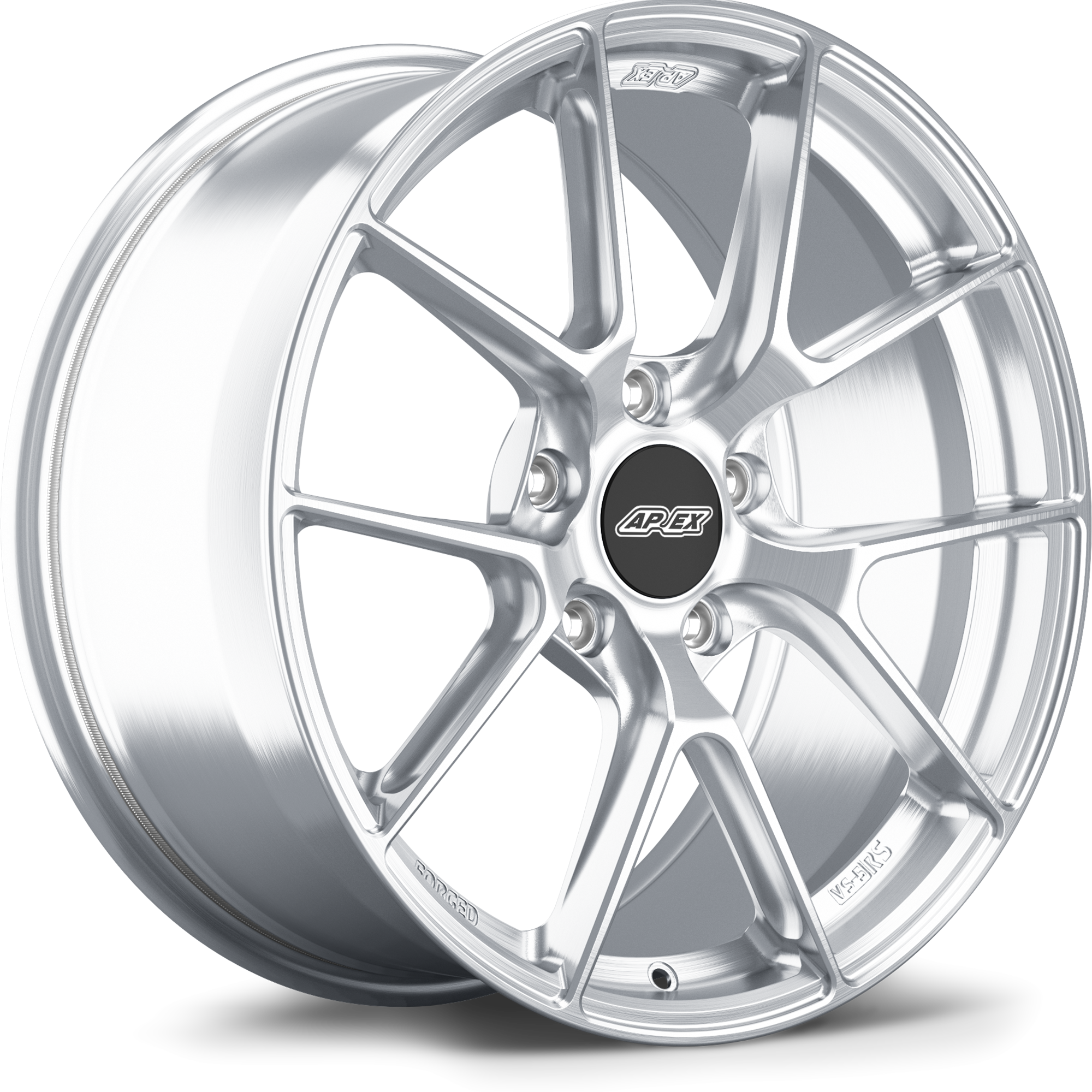 Apex VS-5RS Forged Alloy Wheel 19x9 ET50 5x130 Brushed Clear 71.6mm CB