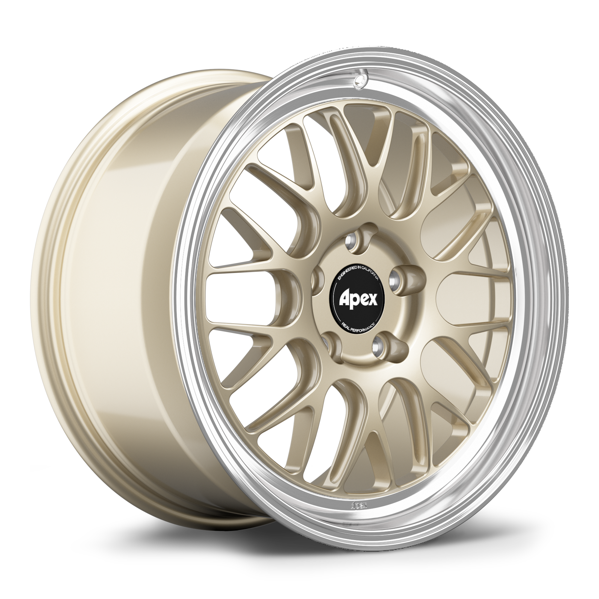 Apex ML-10RT Forged Alloy Wheel 18x10 ET60 5x130 Gloss Motorsport Gold - Machined Lip 71.6mm CB