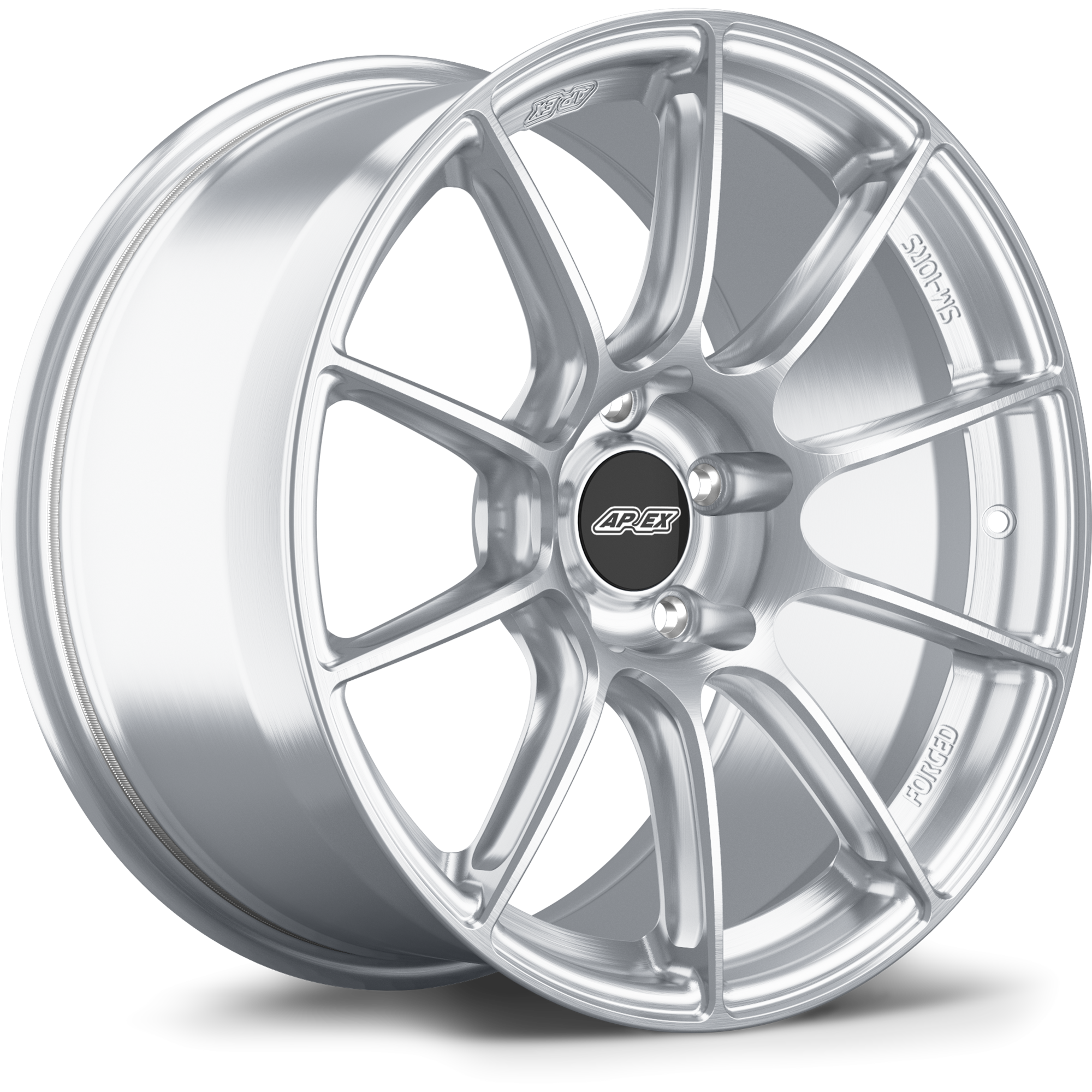 Apex SM-10RS Forged Alloy Wheel 18x9 ET30 5x120 Brushed Clear 72.56mm CB
