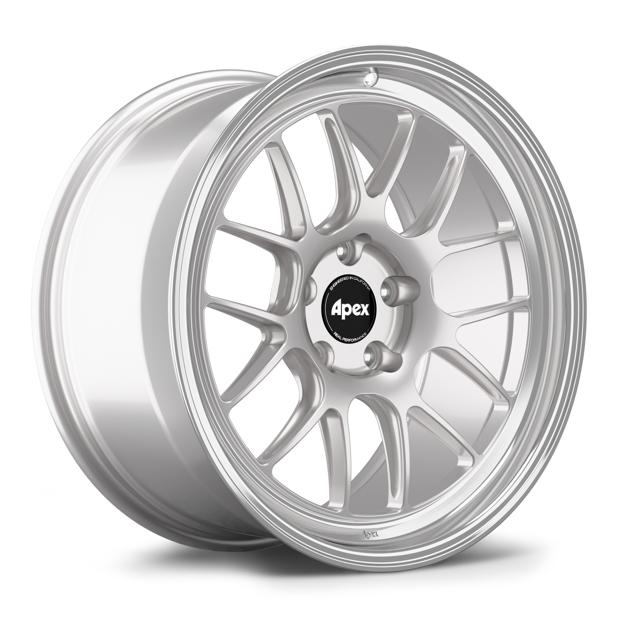 Apex ML-7RT Forged Alloy Wheel 19x12 ET63 5x130mm - Machined Lip - Race Silver 71.6mm CB