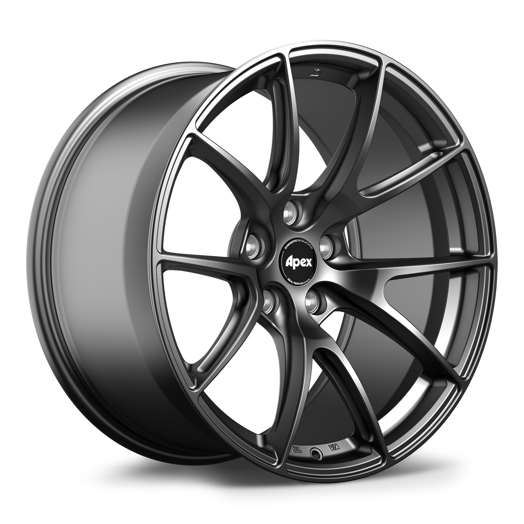 Apex VS-5 Alloy Wheel 19x11 ET44 5x120 Satin Black 72.56mm CB