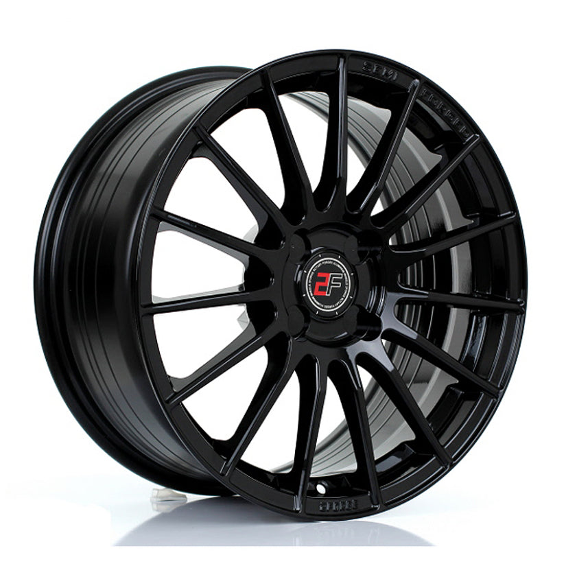 2Forge ZF1 Alloy Wheel 17x8 4x100 ET10 TO 58 72.6mm CB Gloss Black