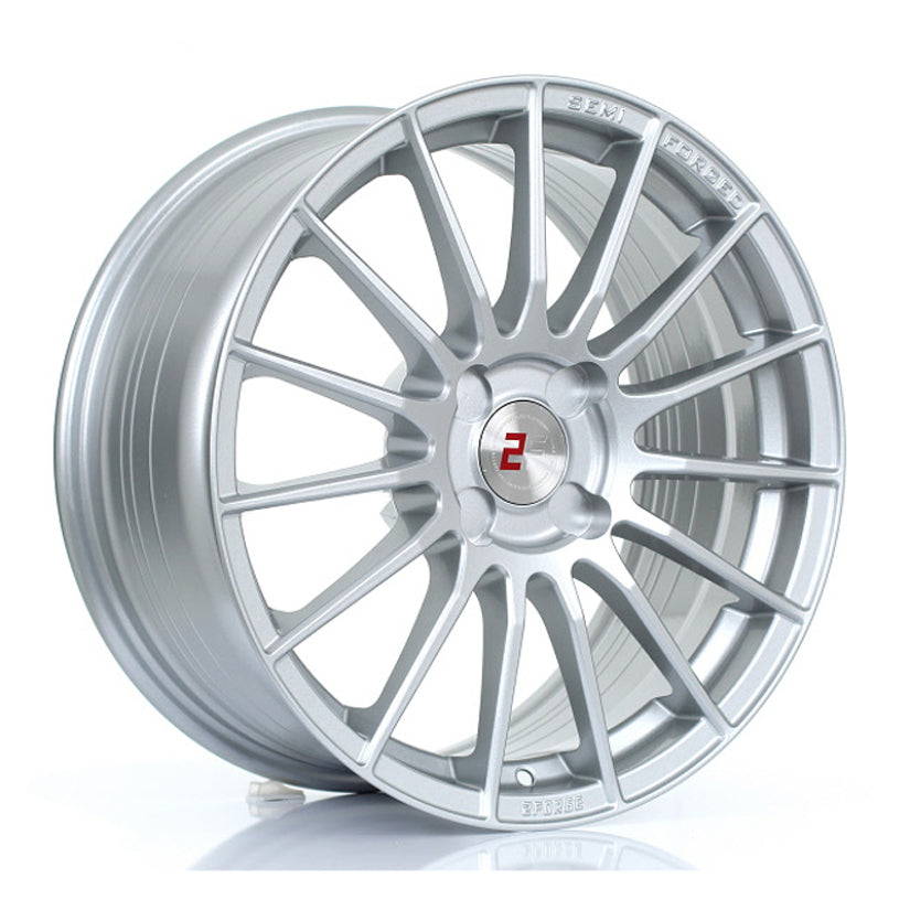 2Forge ZF1 Alloy Wheel 17x8 4x100 ET10 TO 58 72.6mm CB Silver