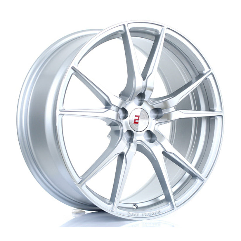 2Forge ZF2 Alloy Wheel 20x9 5x120 ET15 TO 60 72.6mm CB Silver Polished Face
