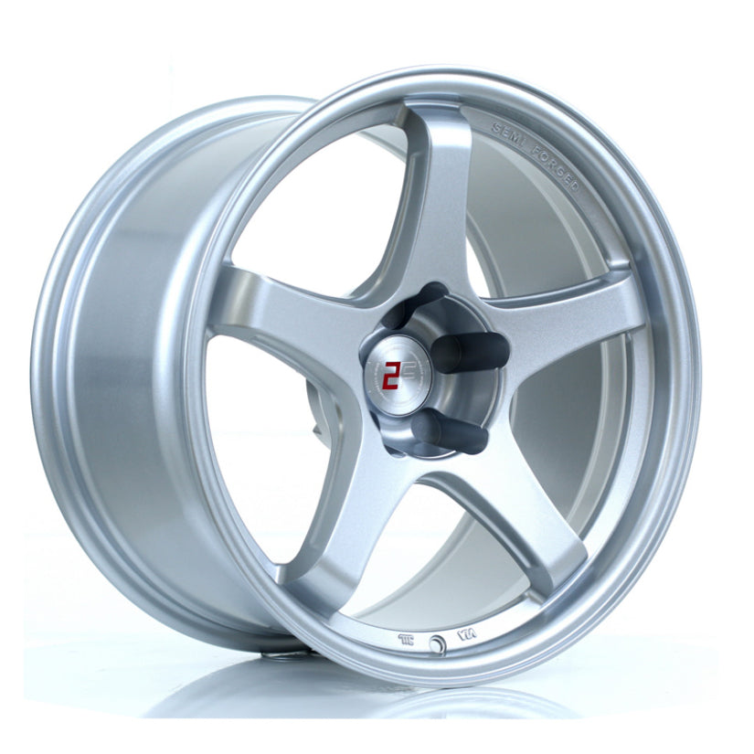 2Forge ZF7 Alloy Wheel 18x10 5x120.65 ET6 TO 22 72.5mm CB Crystal Silver