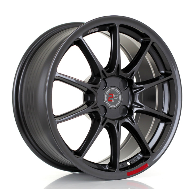 2Forge ZF8 Alloy Wheel 17x8 4x114 ET10 TO 50 72.5mm CB Gloss Gunmetal