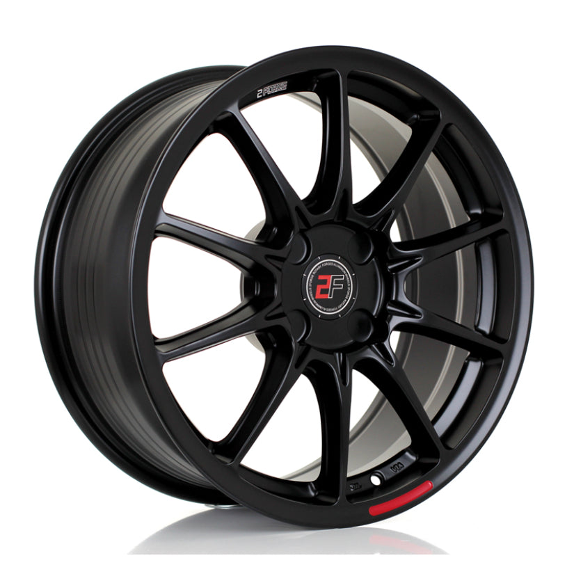 2Forge ZF8 Alloy Wheel 17x8 4x98 ET10 TO 50 72.5mm CB Matt Black
