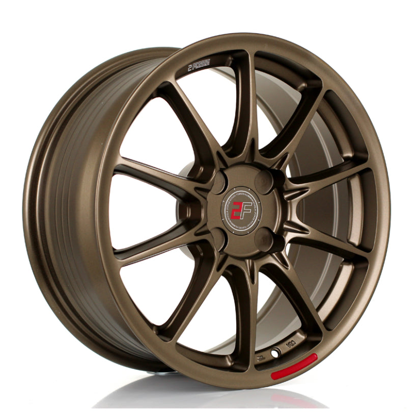 2Forge ZF8 Alloy Wheel 17x8 4x100 ET10 TO 50 72.5mm CB Matt Bronze