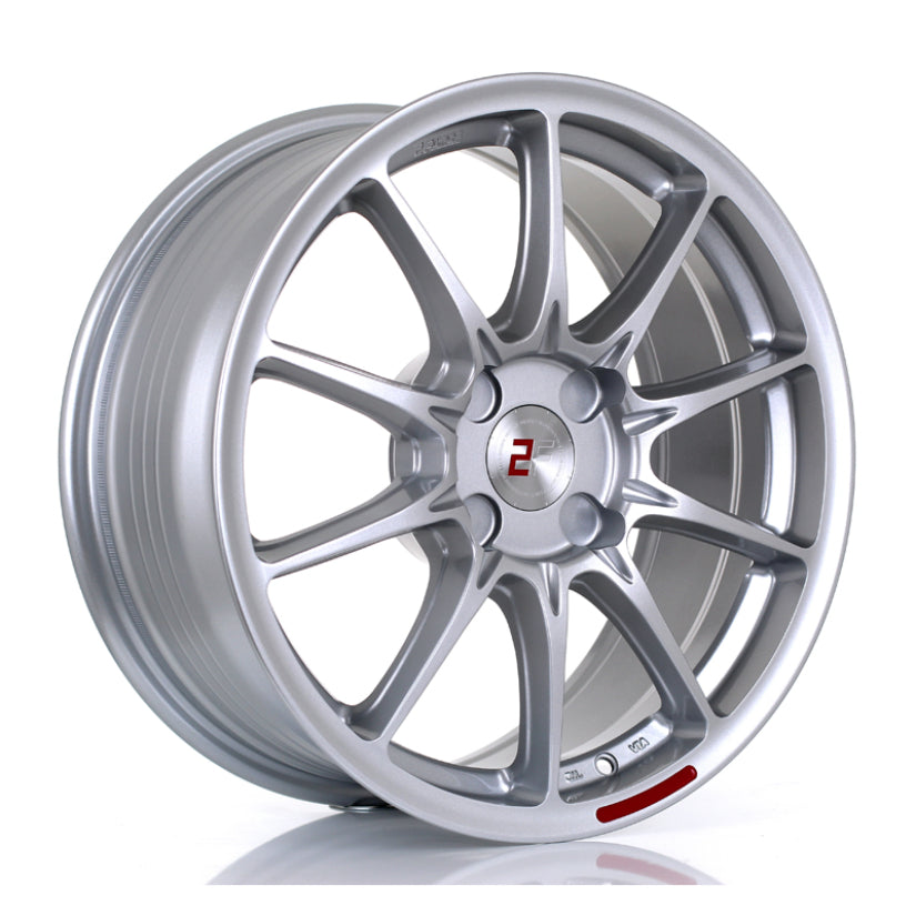 2Forge ZF8 Alloy Wheel 17x7.5 4x100 ET10 TO 50 72.5mm CB Silver