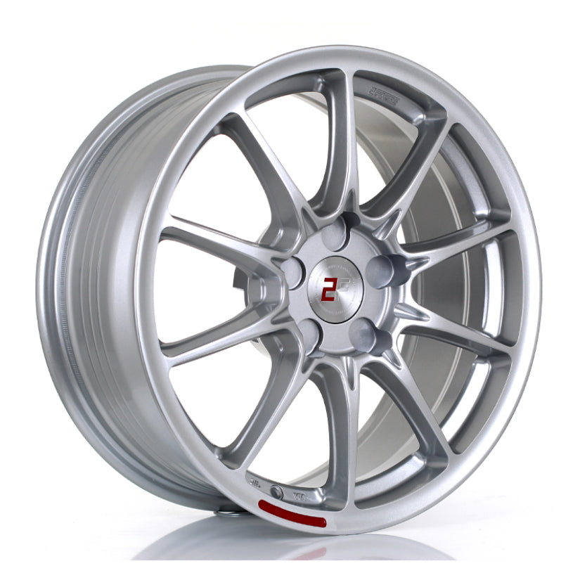 2Forge ZF8 Alloy Wheel 17x7.5 5x110 ET10 TO 50 72.5mm CB Silver