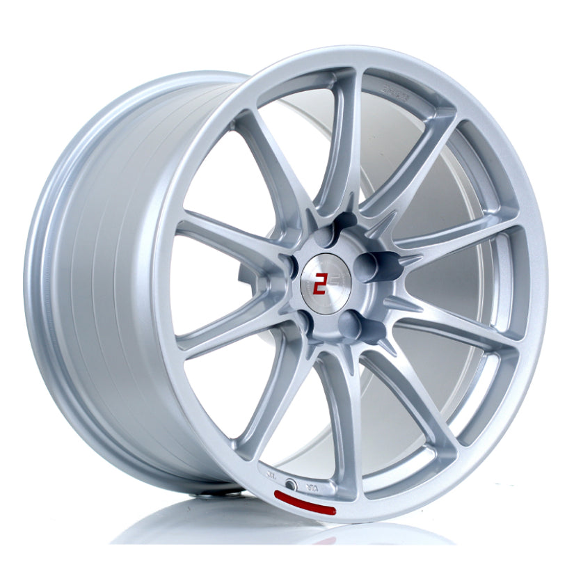2Forge ZF8 Alloy Wheel 20x10.5 5x120 ET10 TO 25 72.5mm CB Crystal Silver