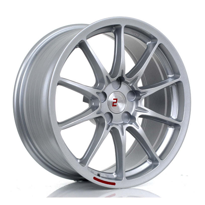 2Forge ZF8 Alloy Wheel 18x8 5x100 ET0 TO 50 72.5mm CB Silver