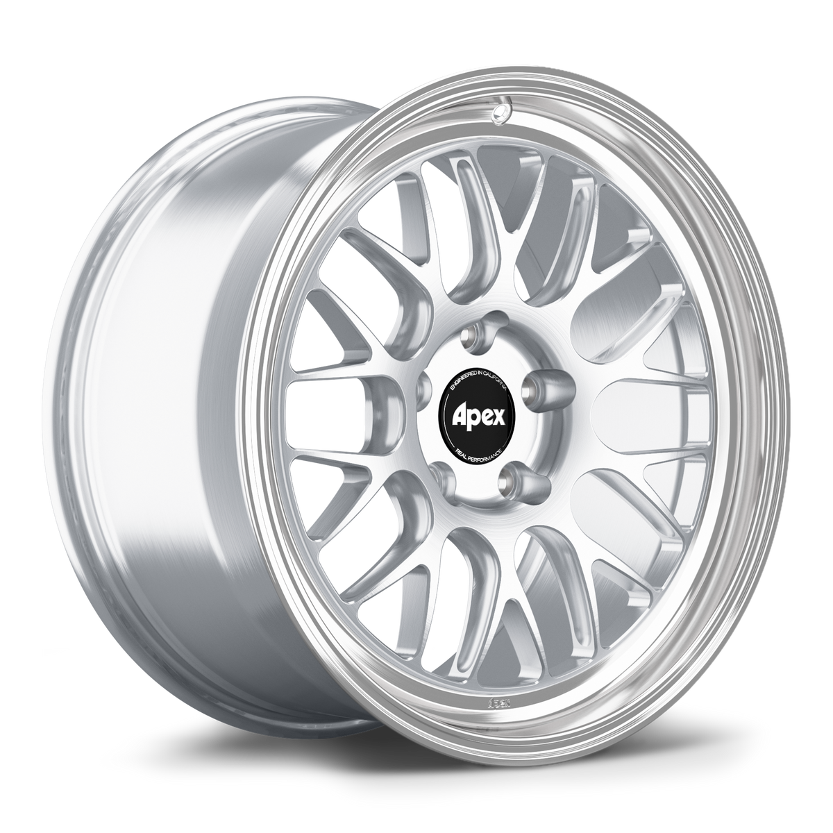 Apex ML-10RT Alloy Wheel 18x11 ET52 5x114.3 70.5mm CB Brushed Clear - Machined Lip