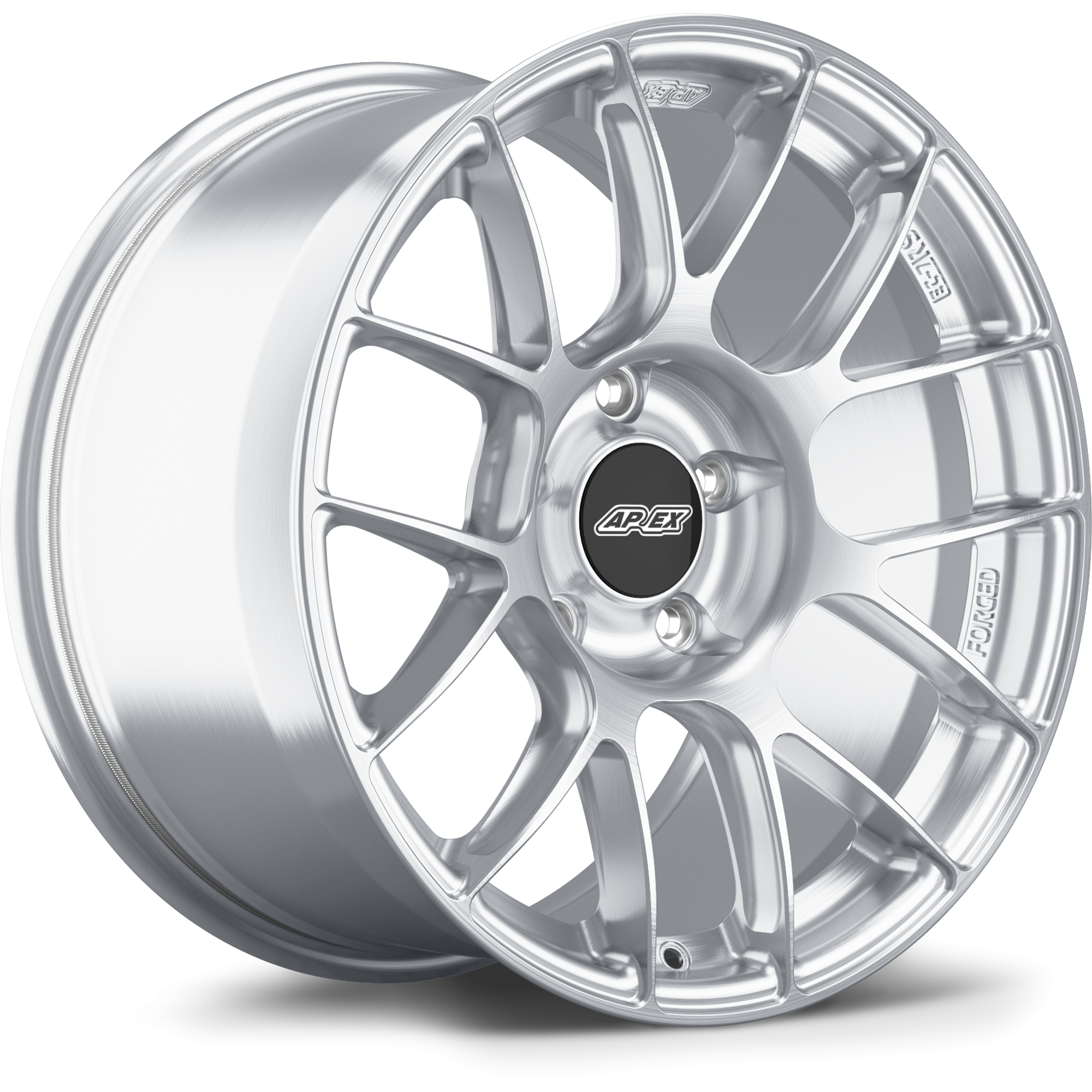 Apex EC-7RS Alloy Wheel 18x11 ET52 5x114.3 70.5mm CB Brushed Clear
