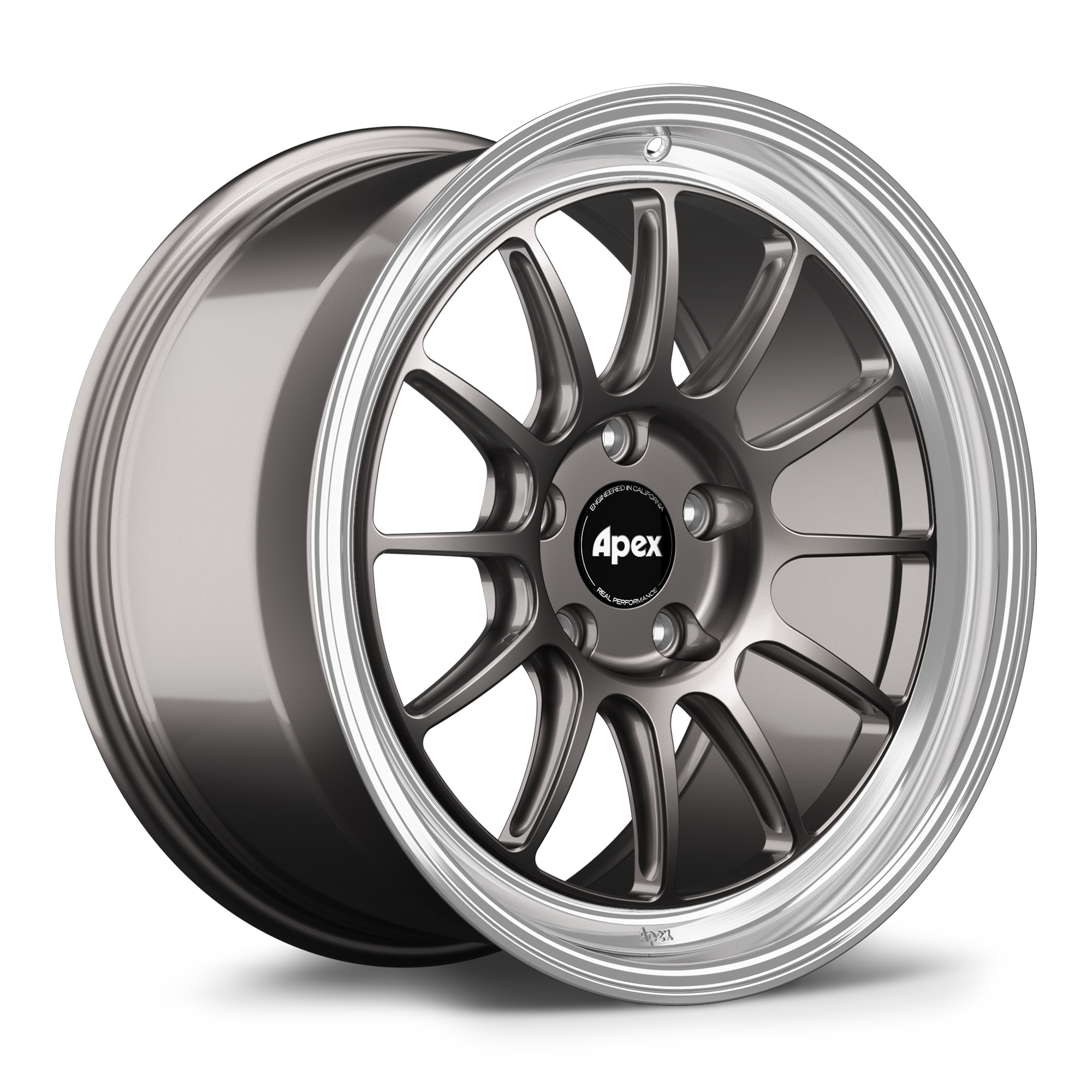 Apex SL-12RT Forged Alloy Wheel 18x9 ET30 5x120mm - Machined Lip - Anthracite 72.56mm CB