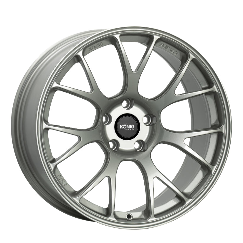 Konig Forged F1M Alloy Wheel 18x9 ET42 5x112 Ash Silver 66.56mm CB