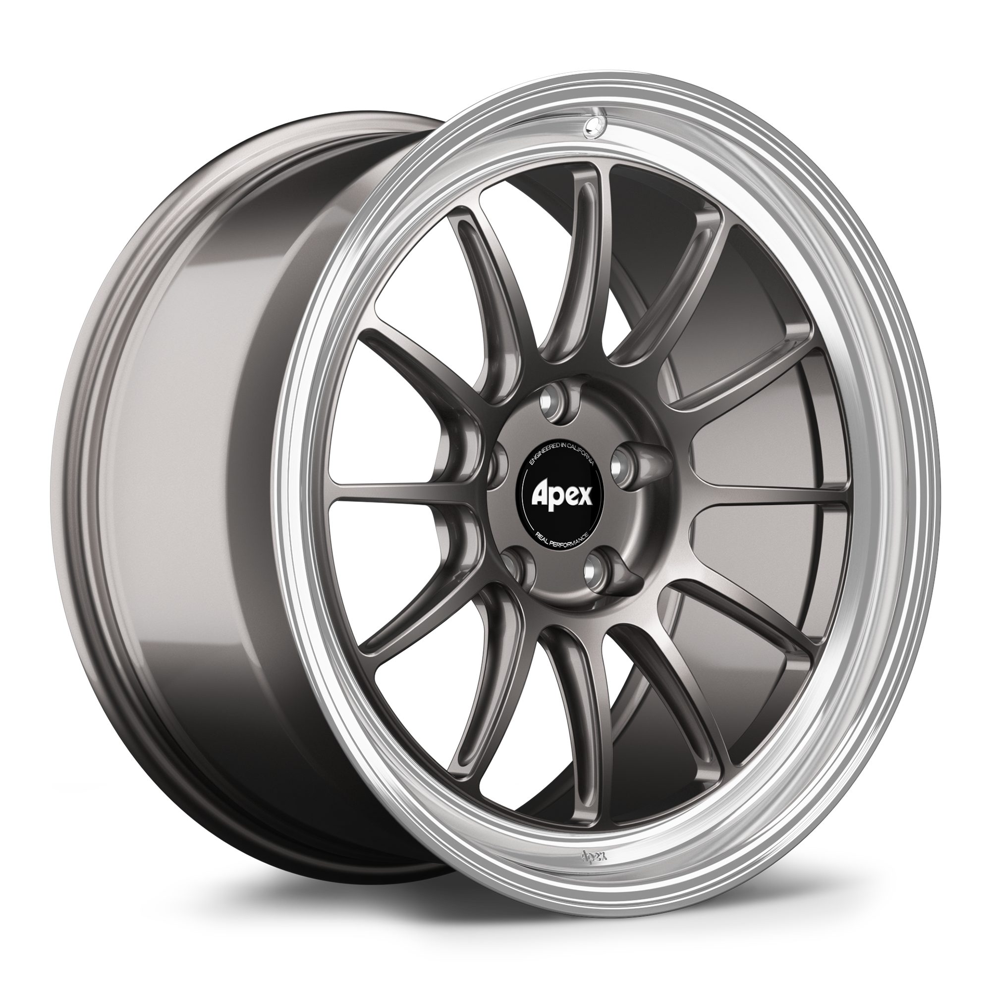 Apex SL-12RT Forged Alloy Wheel 19x9 ET25 5x112mm - Machined Lip - Anthracite 66.6mm CB