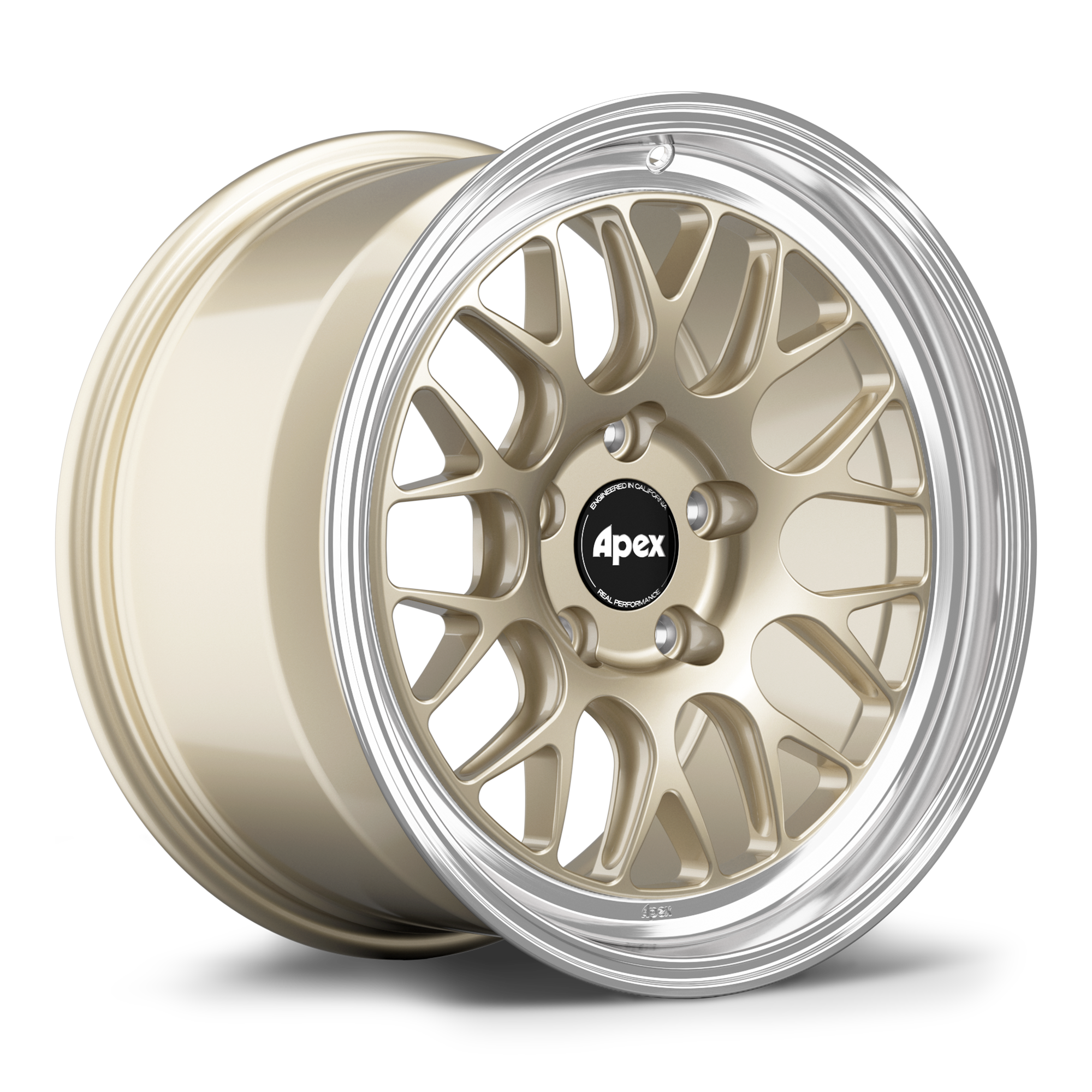 Apex ML-10RT Forged Alloy Wheel 17x9.5 ET35 5x120 Gloss Motorsport Gold - Machined Lip 72.56mm CB